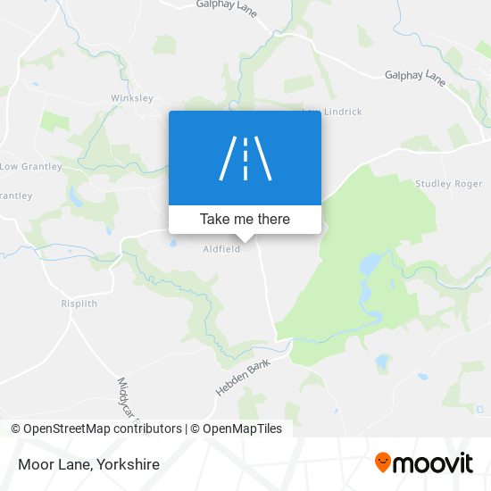 Moor Lane map