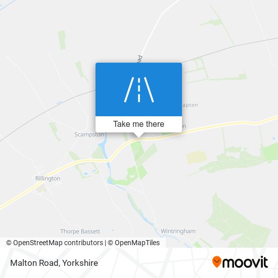 Malton Road map