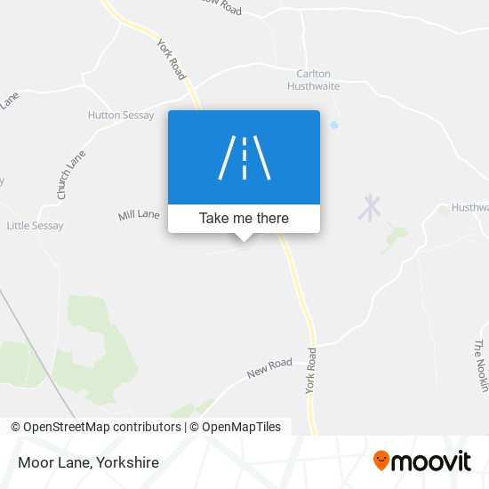 Moor Lane map
