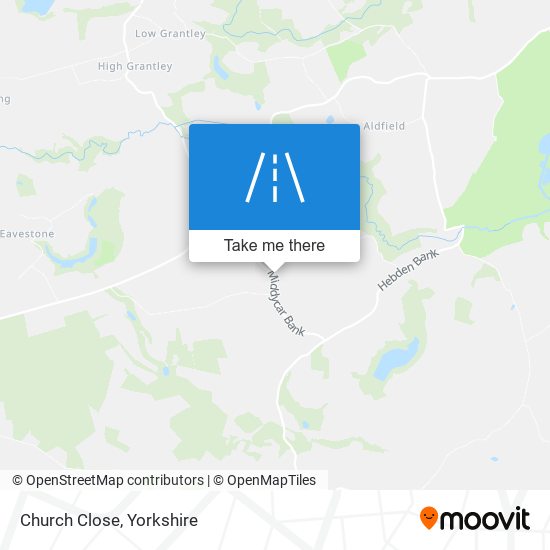 Church Close map