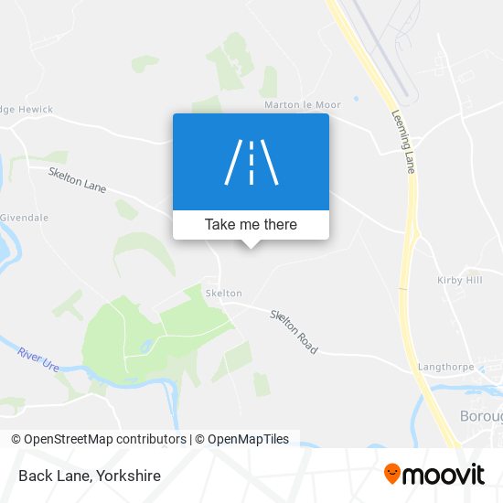 Back Lane map