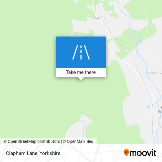 Clapham Lane map