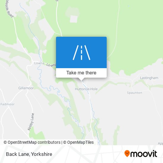 Back Lane map