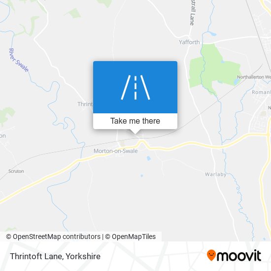 Thrintoft Lane map