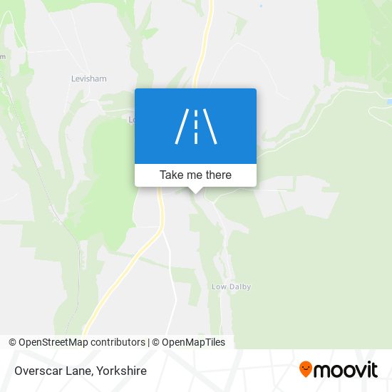 Overscar Lane map