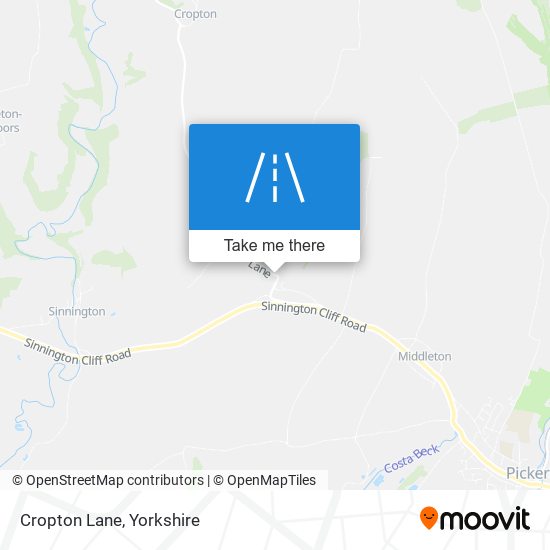 Cropton Lane map
