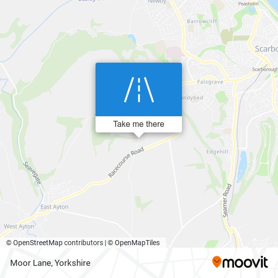 Moor Lane map