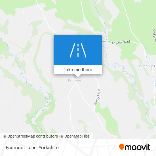 Fadmoor Lane map