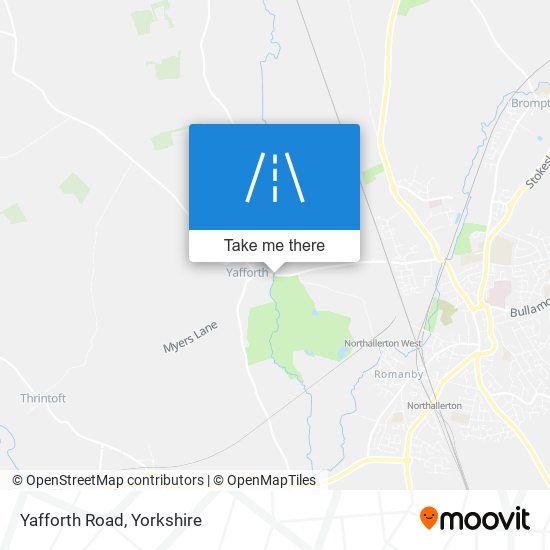 Yafforth Road map