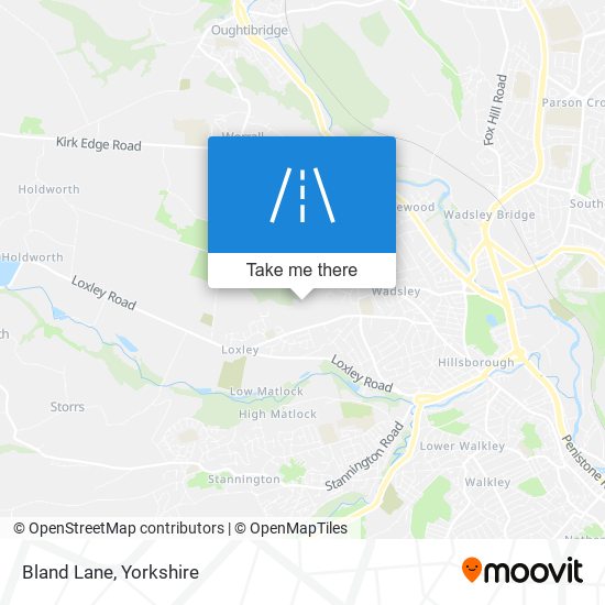 Bland Lane map