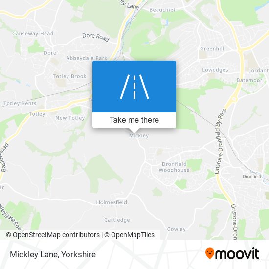 Mickley Lane map