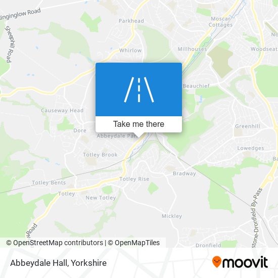 Abbeydale Hall map