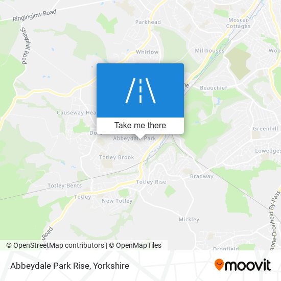 Abbeydale Park Rise map