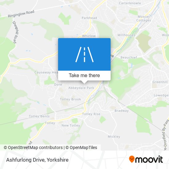 Ashfurlong Drive map