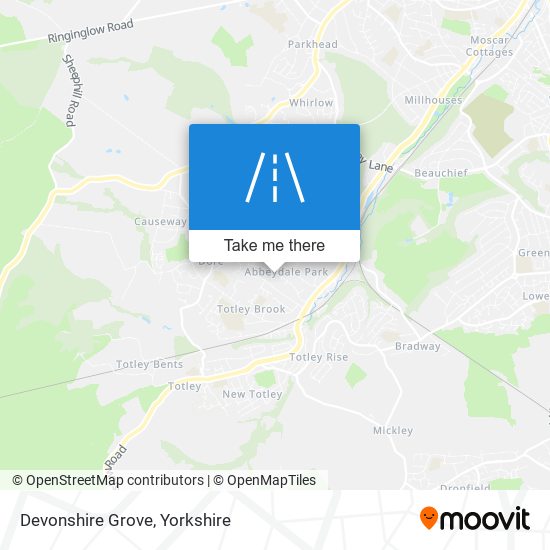 Devonshire Grove map