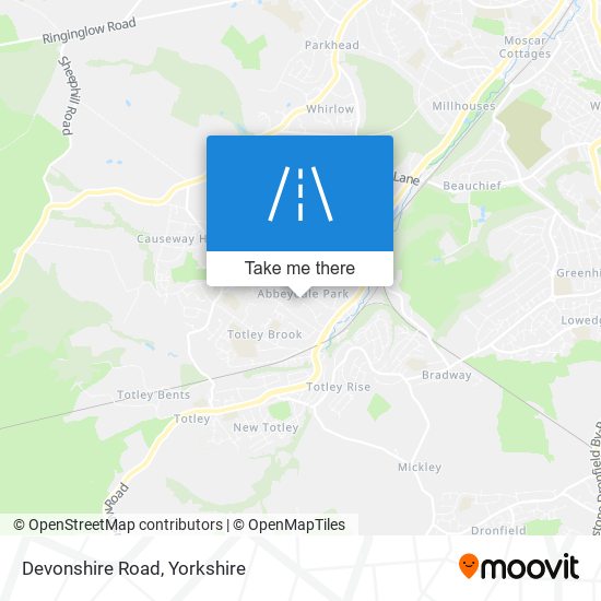 Devonshire Road map