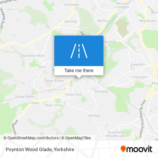 Poynton Wood Glade map
