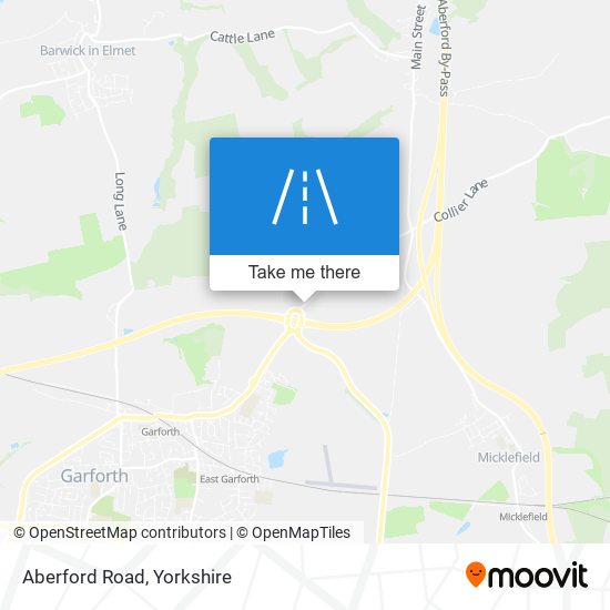 Aberford Road map