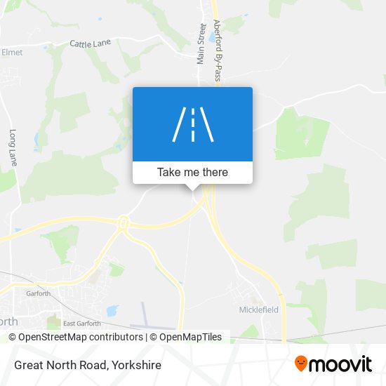 Great North Road map