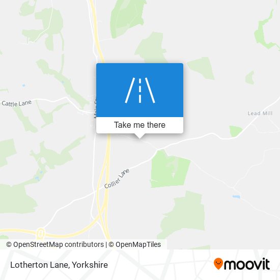 Lotherton Lane map