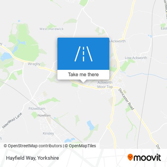 Hayfield Way map