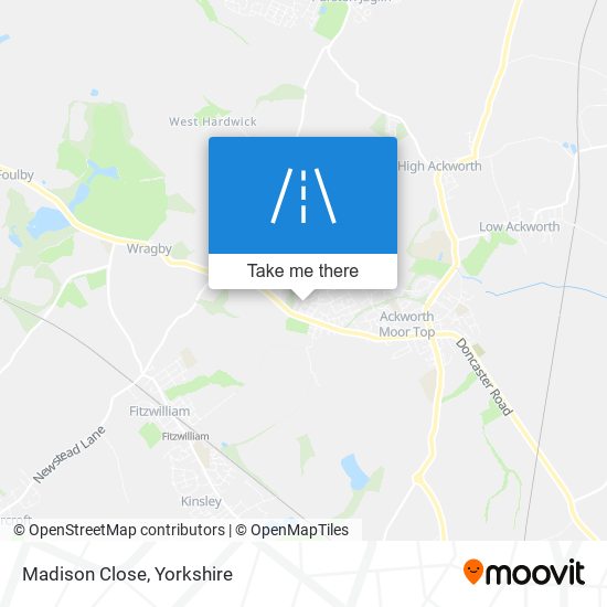Madison Close map