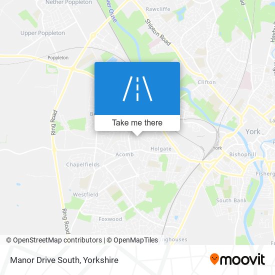 Manor Drive South map
