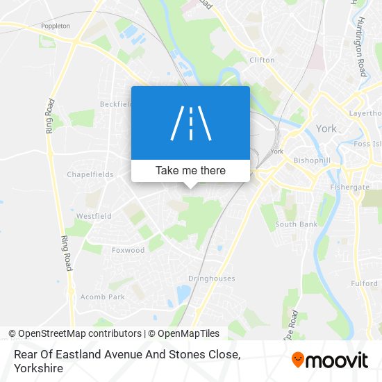 Rear Of Eastland Avenue And Stones Close map