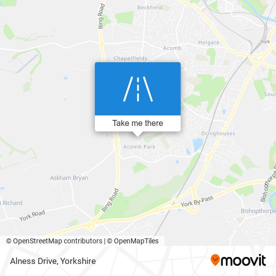 Alness Drive map