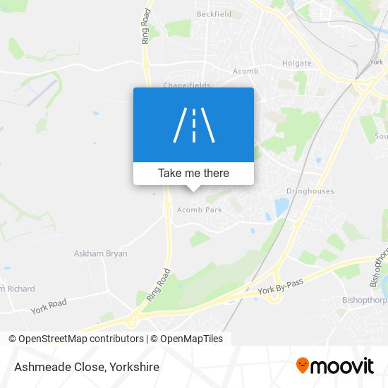 Ashmeade Close map