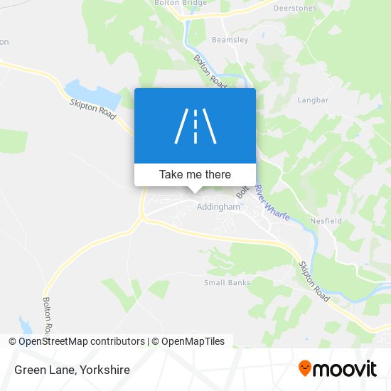 Green Lane map