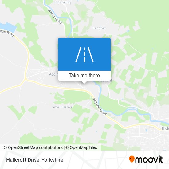 Hallcroft Drive map
