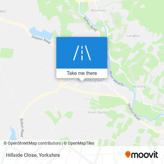 Hillside Close map