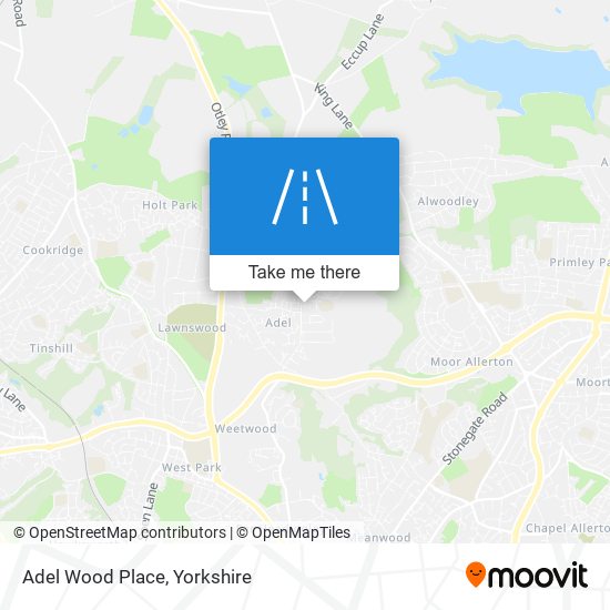 Adel Wood Place map