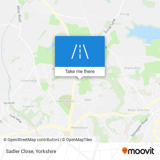 Sadler Close map