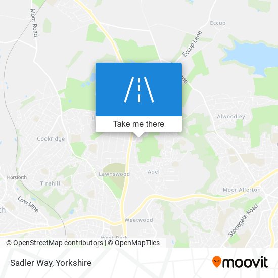 Sadler Way map