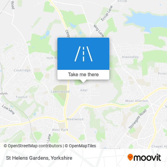 St Helens Gardens map