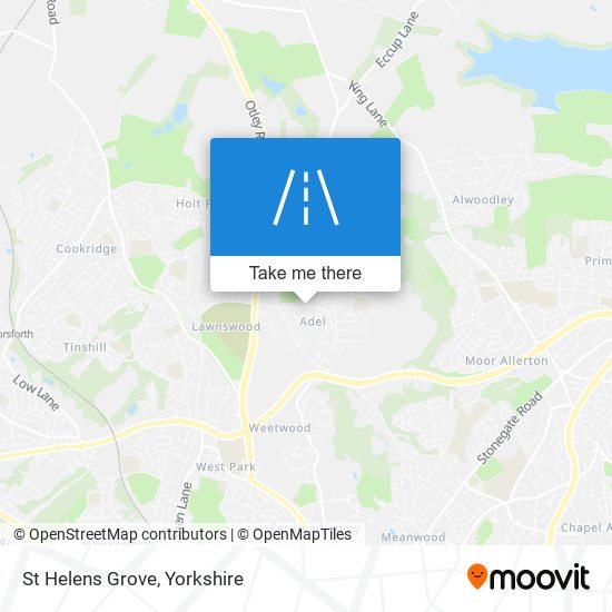 St Helens Grove map