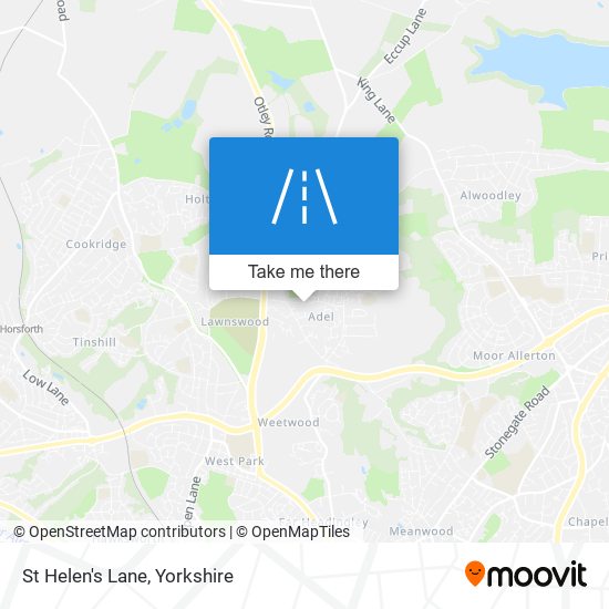 St Helen's Lane map