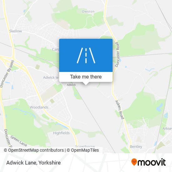 Adwick Lane map