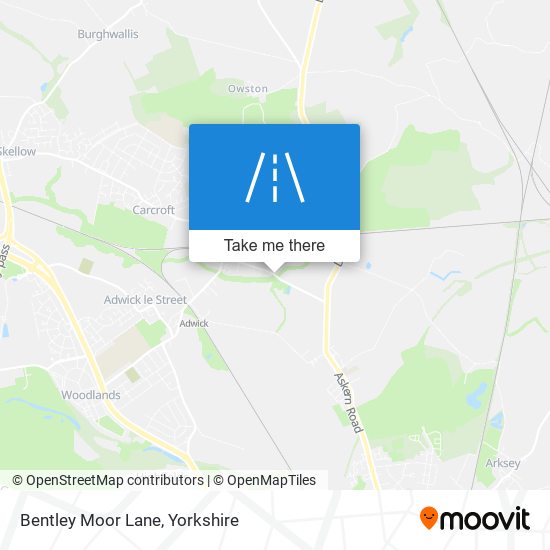 Bentley Moor Lane map