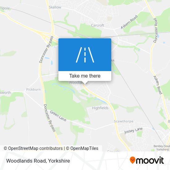 Woodlands Road map