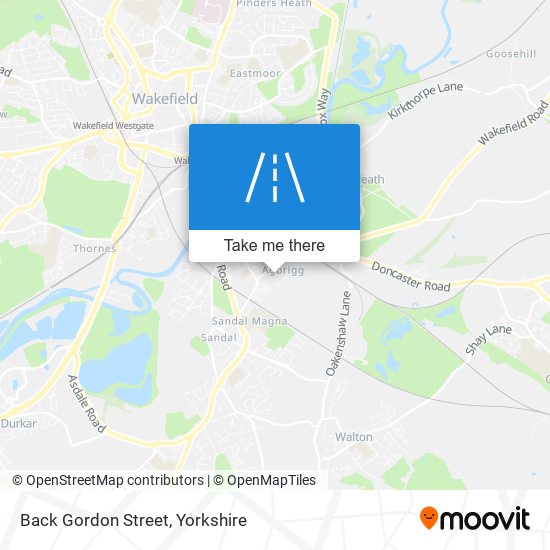 Back Gordon Street map