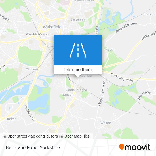 Belle Vue Road map