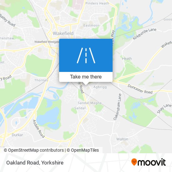 Oakland Road map