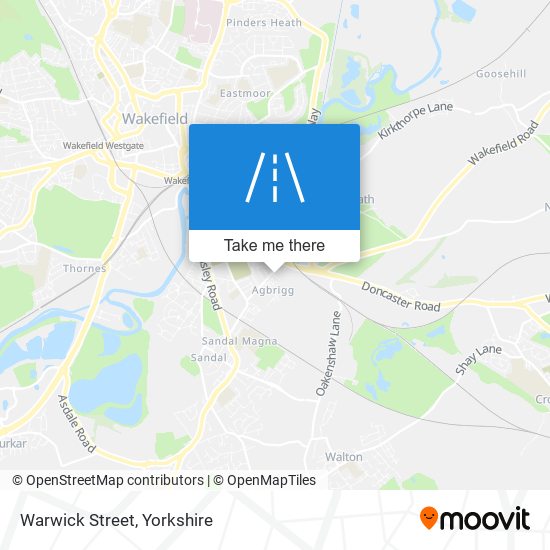 Warwick Street map