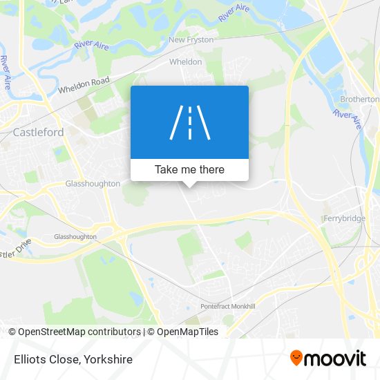 Elliots Close map
