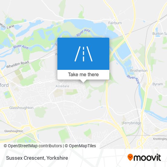 Sussex Crescent map