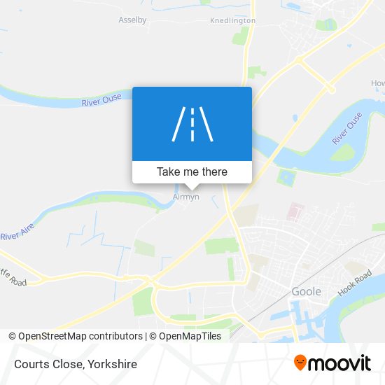 Courts Close map