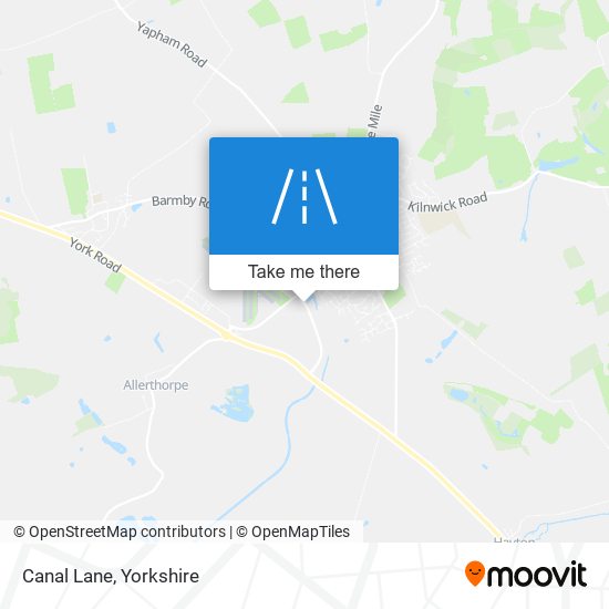 Canal Lane map